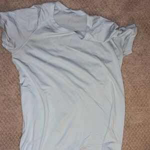 lululemon athletica Light Blue Short Sleeve Tee